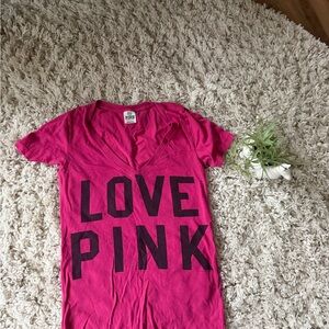 Victoria's Secret vintage y2k 2000s Pink Sporty t shirt Top